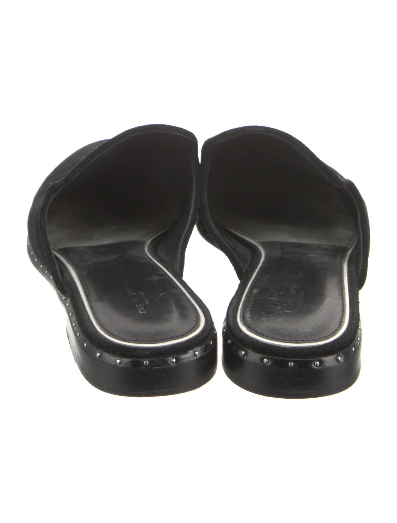 Rag & Bone Suede Studded Accents Mules